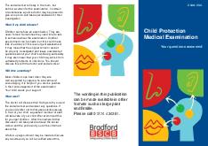 Thumbnail image of Child Protection Medicals Leaflet - Child CSA